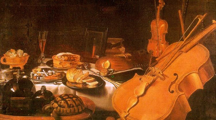 Pieter Claesz Still Life with Musical Instruments Germany oil painting art